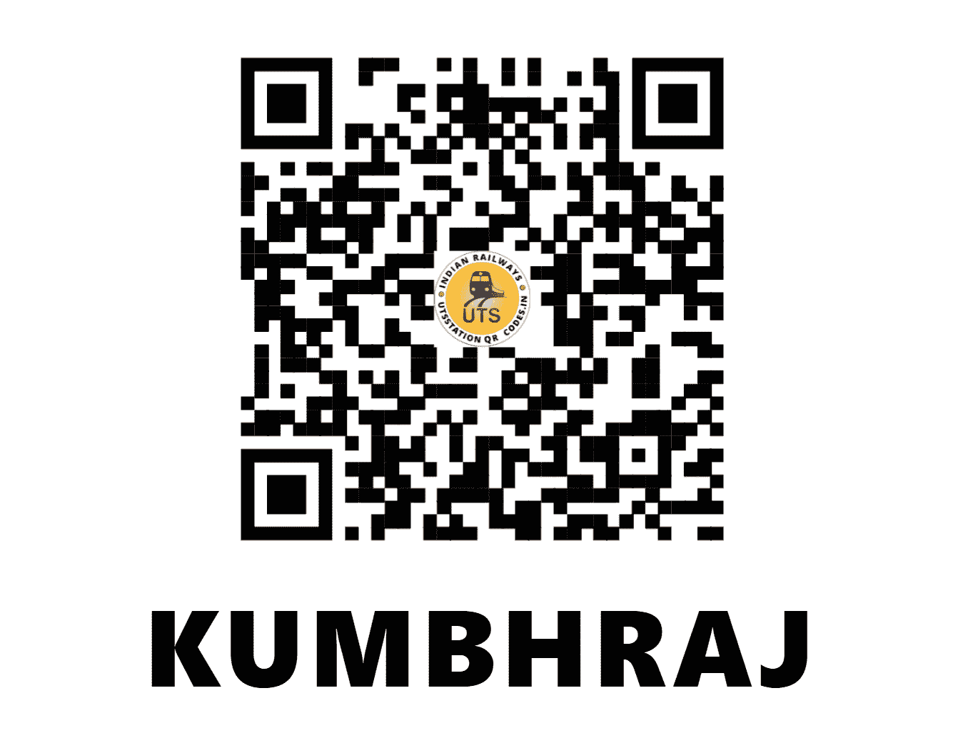 UTS QR Code for KUMBHRAJ - KHRJ (WC - MADHYA PRADESH)